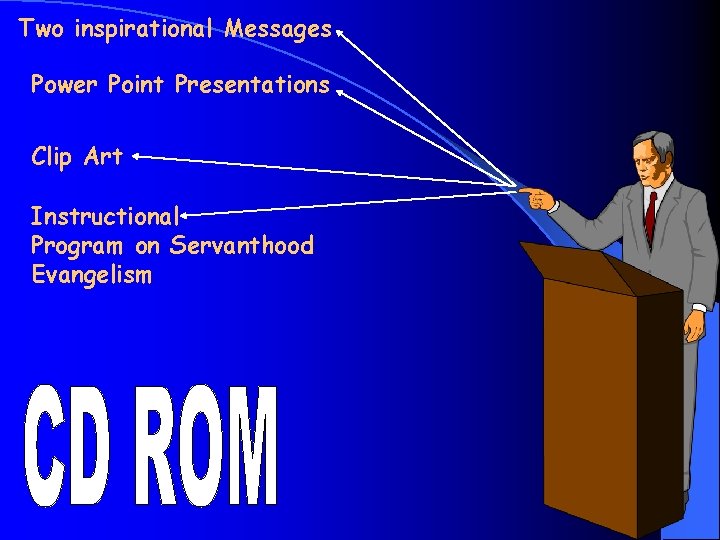Two inspirational Messages Power Point Presentations Clip Art Instructional Program on Servanthood Evangelism 