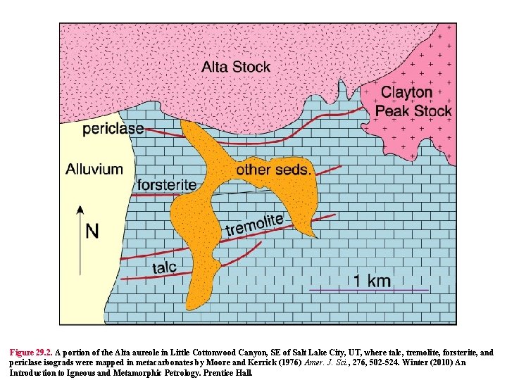 Figure 29. 2. A portion of the Alta aureole in Little Cottonwood Canyon, SE