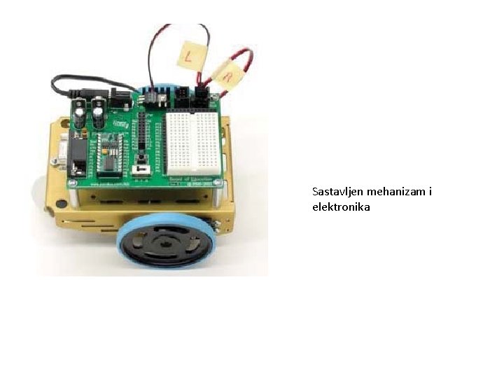 Sastavljen mehanizam i elektronika 