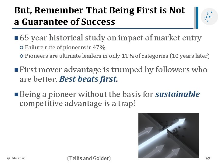But, Remember That Being First is Not a Guarantee of Success n 65 year