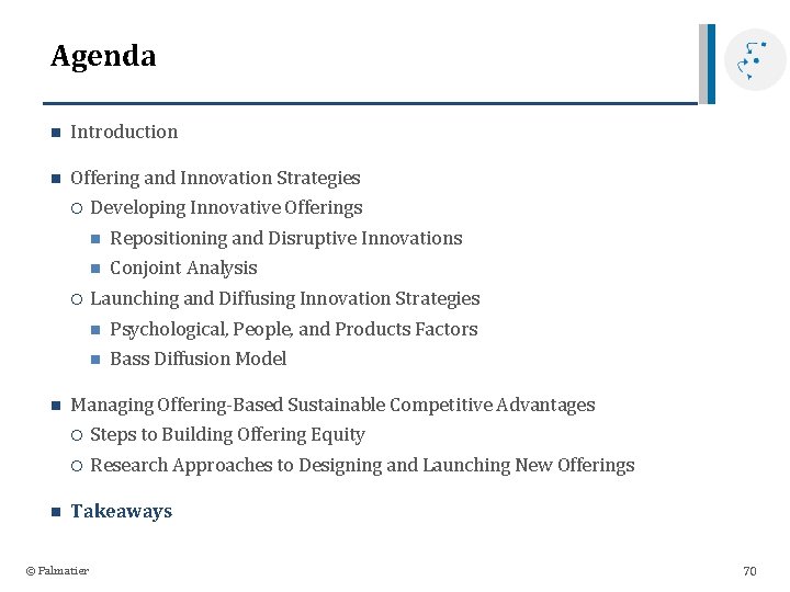 Agenda n Introduction n Offering and Innovation Strategies n n Developing Innovative Offerings n