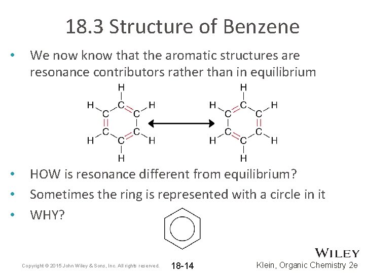 18. 3 Structure of Benzene • We now know that the aromatic structures are 18. 3 Structure of Benzene • We now know that the aromatic structures are