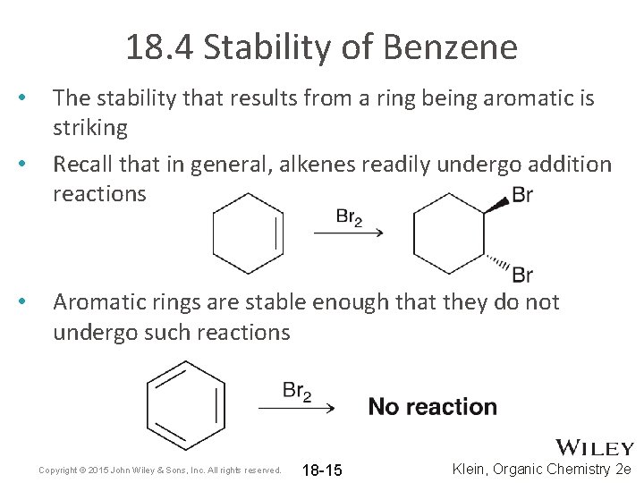 18. 4 Stability of Benzene • • • The stability that results from a 18. 4 Stability of Benzene • • • The stability that results from a