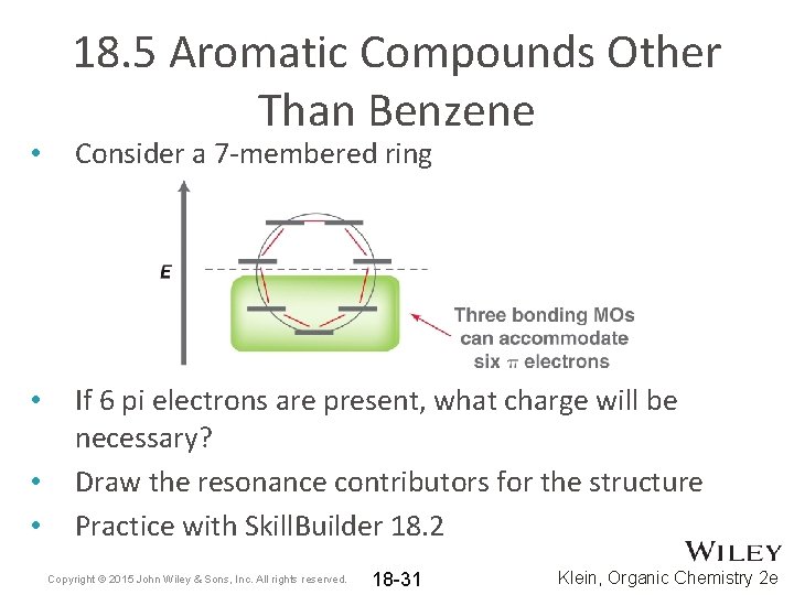 • • 18. 5 Aromatic Compounds Other Than Benzene Consider a 7 -membered • • 18. 5 Aromatic Compounds Other Than Benzene Consider a 7 -membered