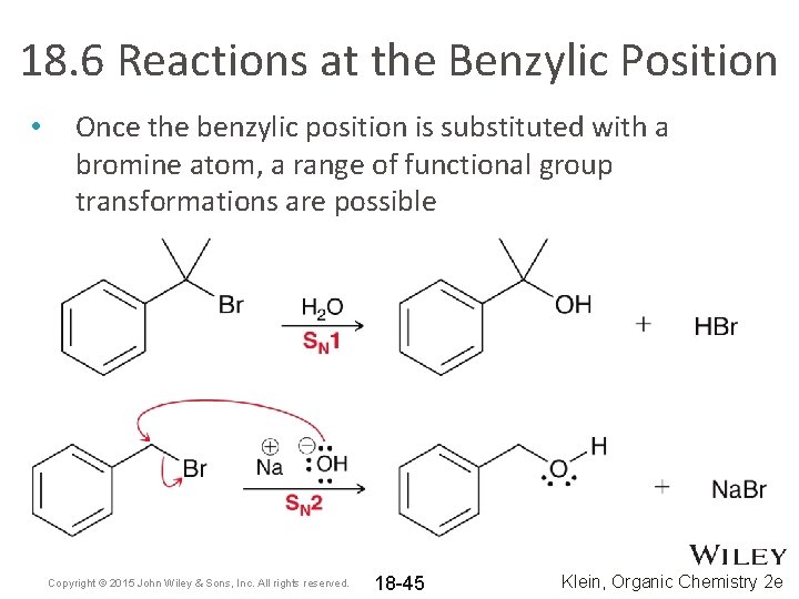 18. 6 Reactions at the Benzylic Position • Once the benzylic position is substituted 18. 6 Reactions at the Benzylic Position • Once the benzylic position is substituted