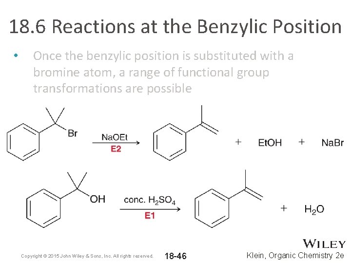18. 6 Reactions at the Benzylic Position • Once the benzylic position is substituted 18. 6 Reactions at the Benzylic Position • Once the benzylic position is substituted