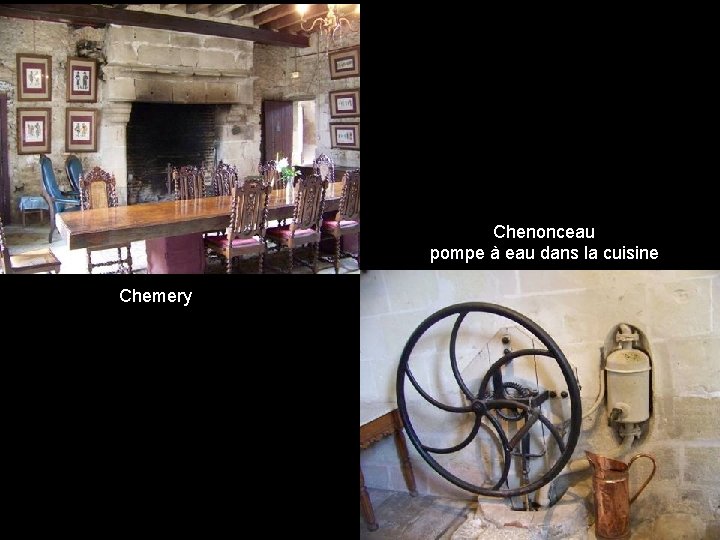 Chenonceau pompe à eau dans la cuisine Chemery 
