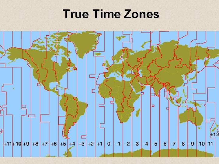 True Time Zones 