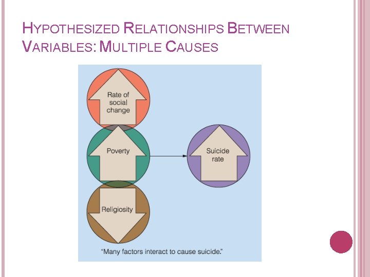 HYPOTHESIZED RELATIONSHIPS BETWEEN VARIABLES: MULTIPLE CAUSES 