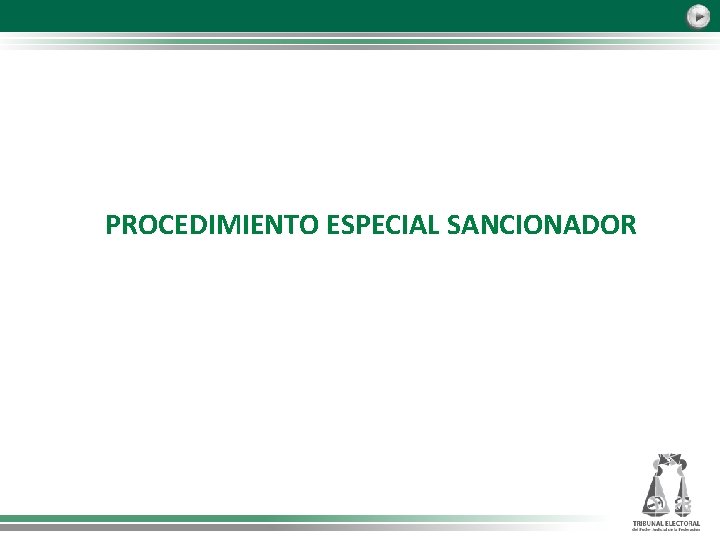 PROCEDIMIENTO ESPECIAL SANCIONADOR 