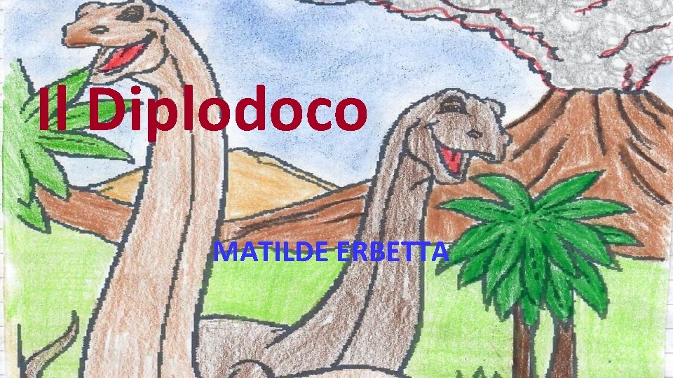 Il Diplodoco MATILDE ERBETTA 