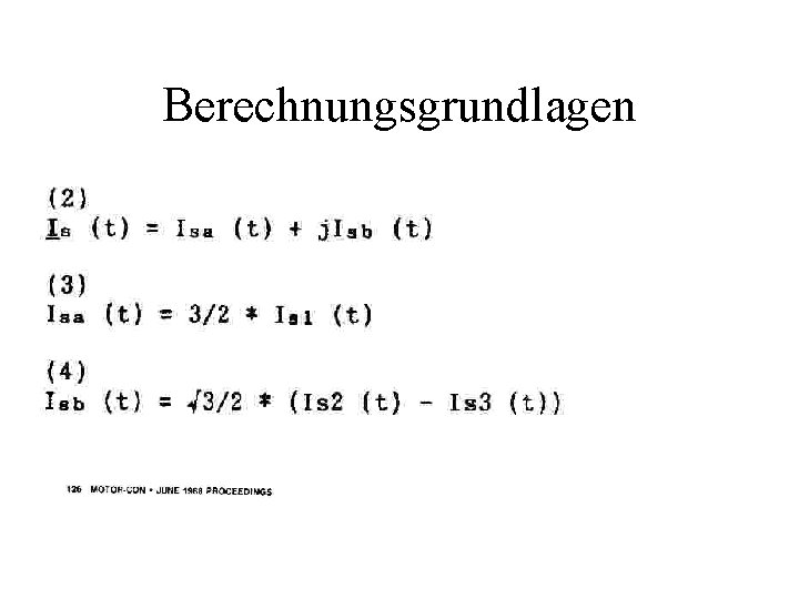 Berechnungsgrundlagen 