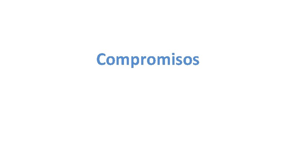Compromisos 