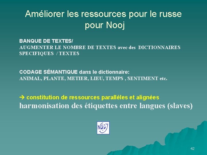 Améliorer les ressources pour le russe pour Nooj BANQUE DE TEXTES/ AUGMENTER LE NOMBRE