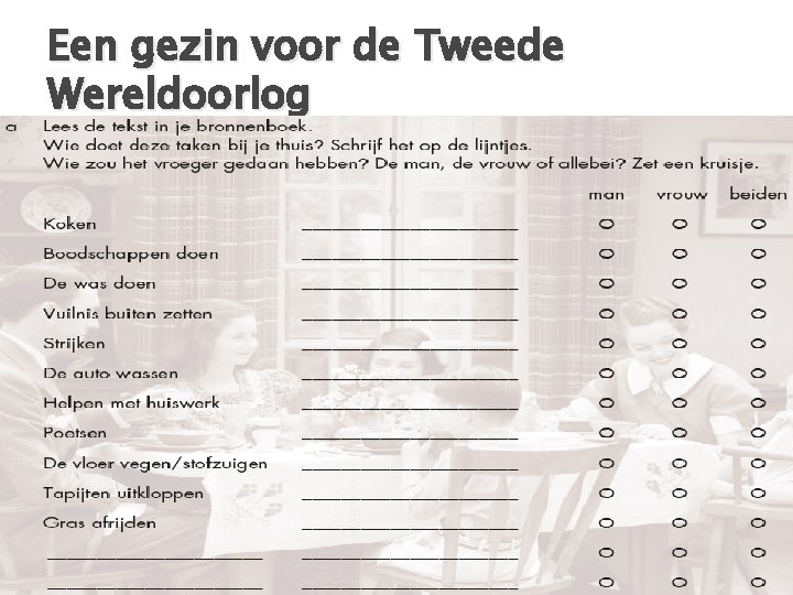 Een gezin voor de Tweede Wereldoorlog 