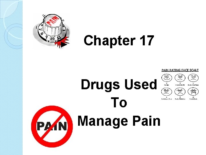 Chapter 17 Drugs Used To Manage Pain 