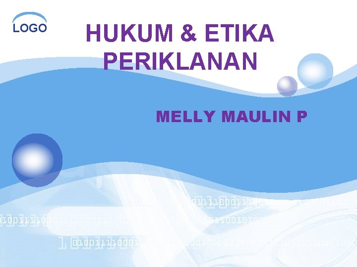 LOGO HUKUM & ETIKA PERIKLANAN MELLY MAULIN P 