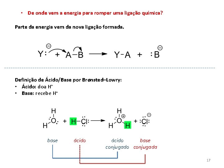  • De onde vem a energia para romper uma ligação química? Parte da