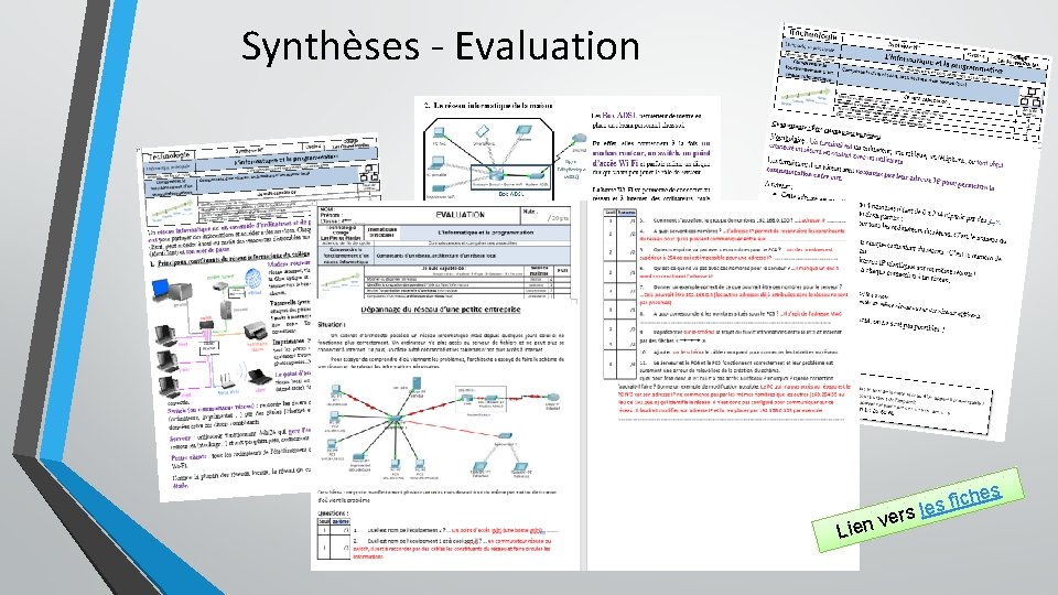 Synthèses - Evaluation s ers v Lien che i f s e l 