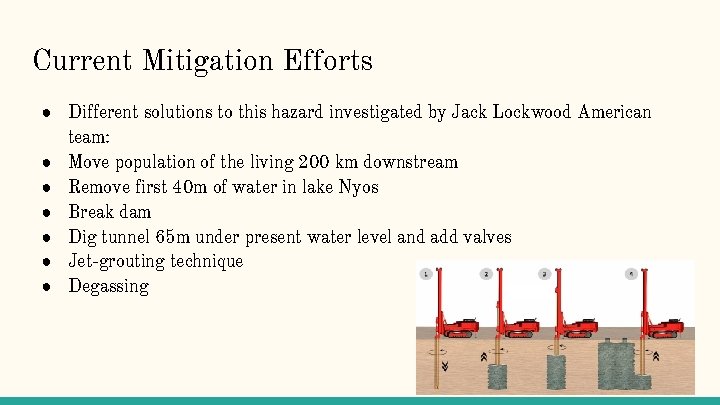 Current Mitigation Efforts ● Different solutions to this hazard investigated by Jack Lockwood American