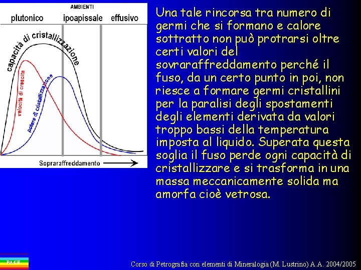 Una tale rincorsa tra numero di germi che si formano e calore sottratto non