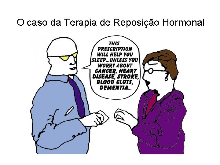 O caso da Terapia de Reposição Hormonal O caso da Terapia de Reposição Hormonal