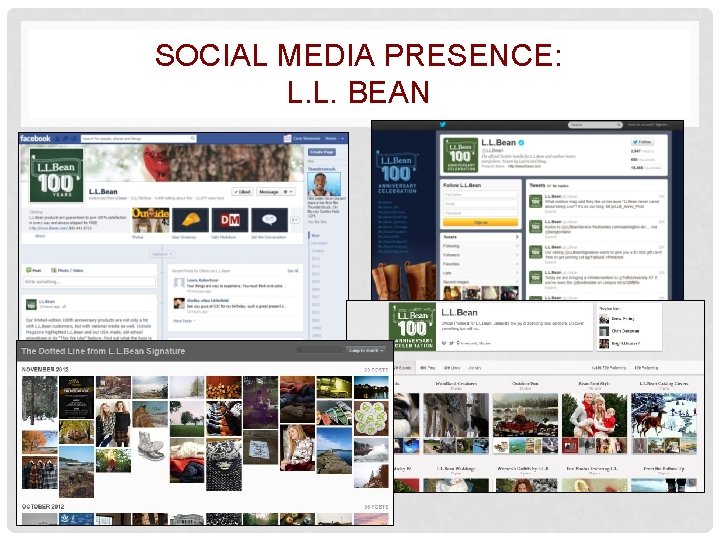 SOCIAL MEDIA PRESENCE: L. L. BEAN 