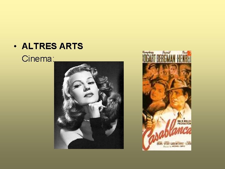  • ALTRES ARTS Cinema: 