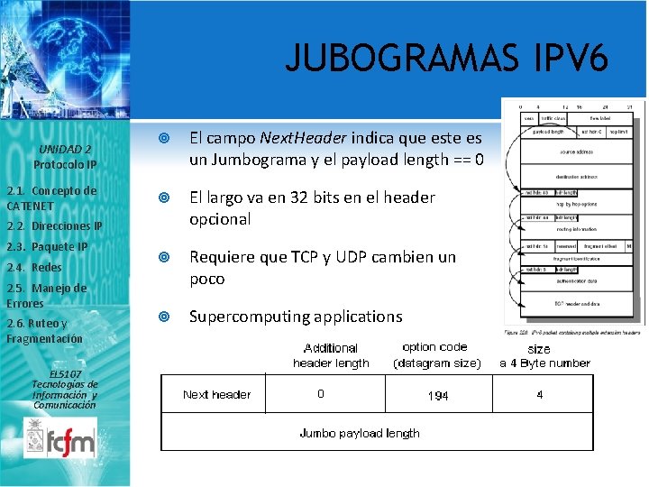 JUBOGRAMAS IPV 6 UNIDAD 2 Protocolo IP 2. 1. Concepto de CATENET El campo