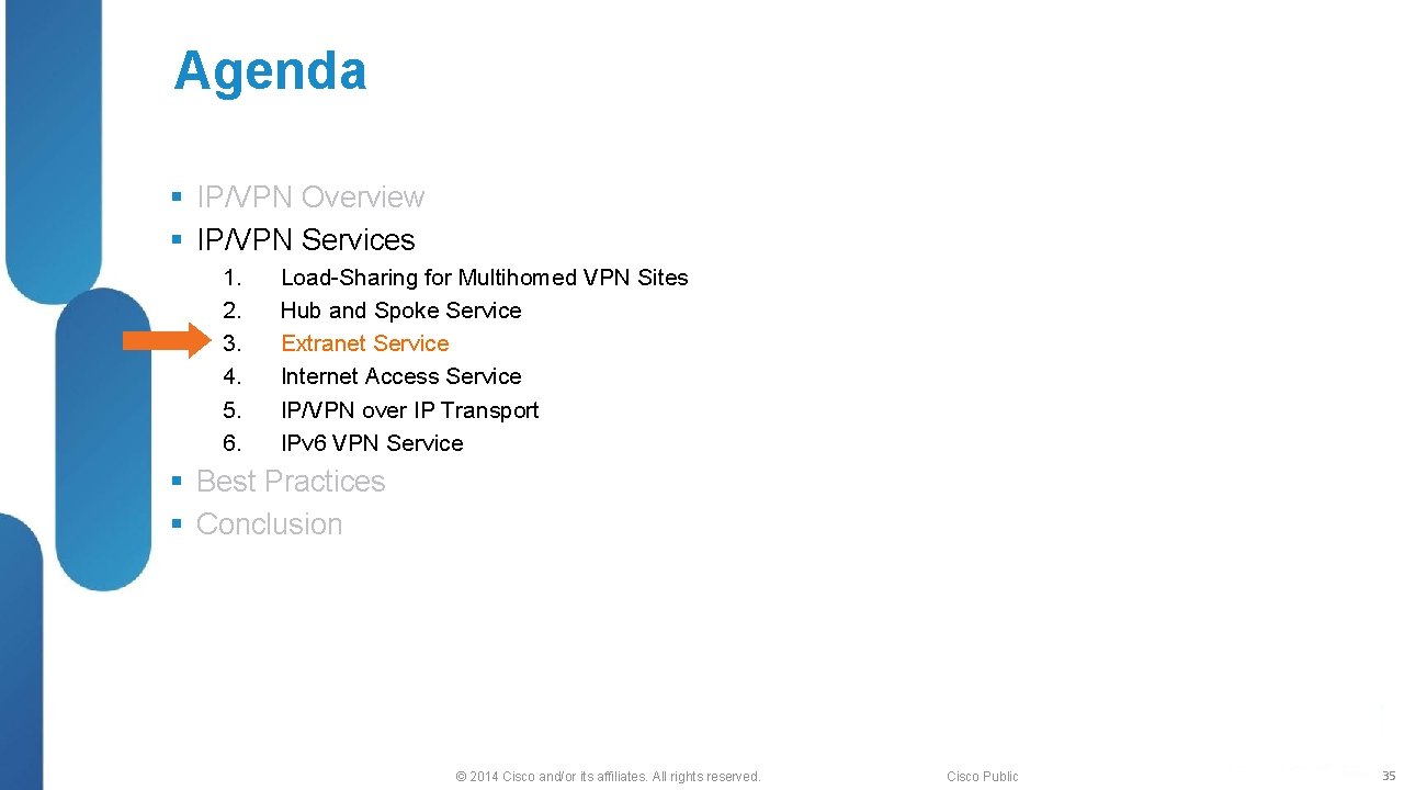 Agenda § IP/VPN Overview § IP/VPN Services 1. 2. 3. 4. 5. 6. Load-Sharing