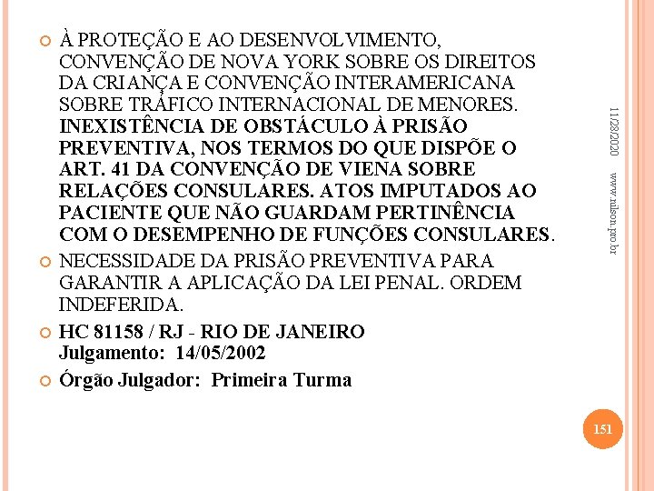  www. nilson. pro. br 11/28/2020 À PROTEÇÃO E AO DESENVOLVIMENTO, CONVENÇÃO DE NOVA