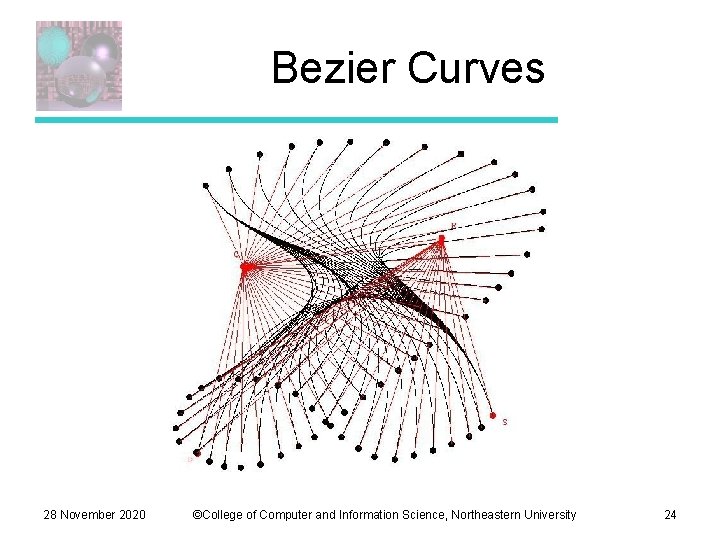 Bezier Curves 28 November 2020 ©College of Computer and Information Science, Northeastern University 24