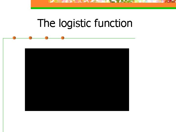 The logistic function 