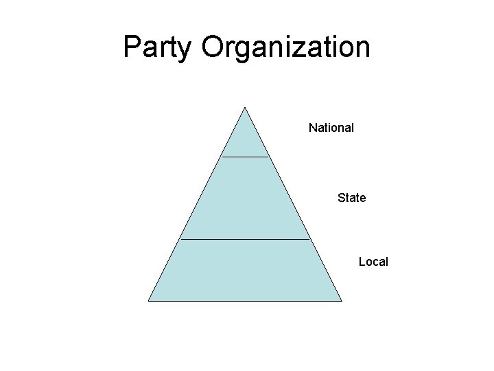 Party Organization National State Local 