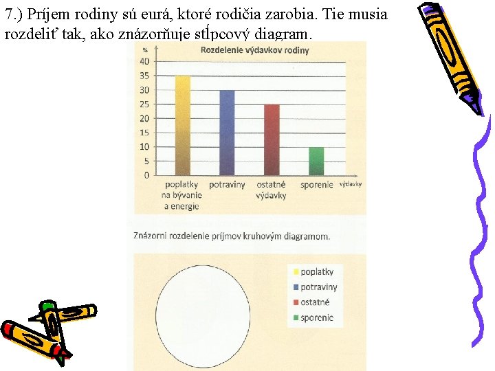 7. ) Príjem rodiny sú eurá, ktoré rodičia zarobia. Tie musia rozdeliť tak, ako 7. ) Príjem rodiny sú eurá, ktoré rodičia zarobia. Tie musia rozdeliť tak, ako