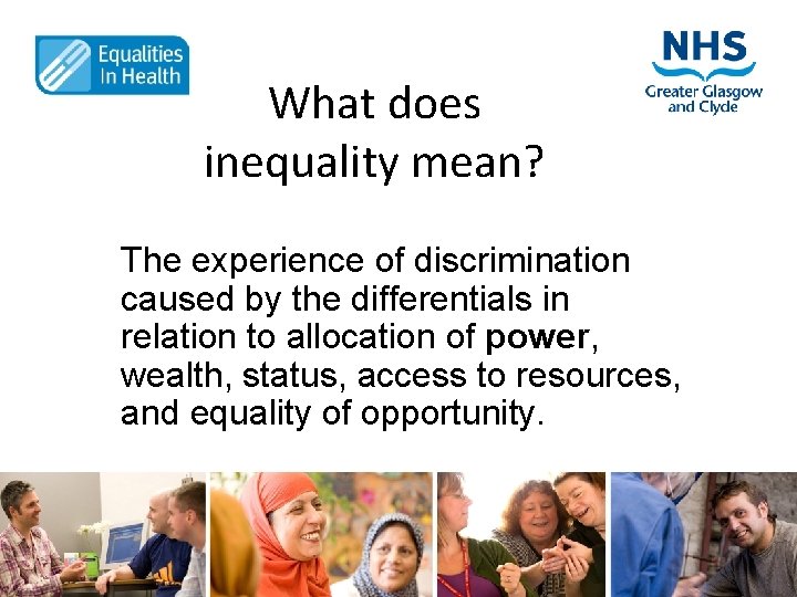 What does inequality mean? The experience of discrimination caused by the differentials in relation