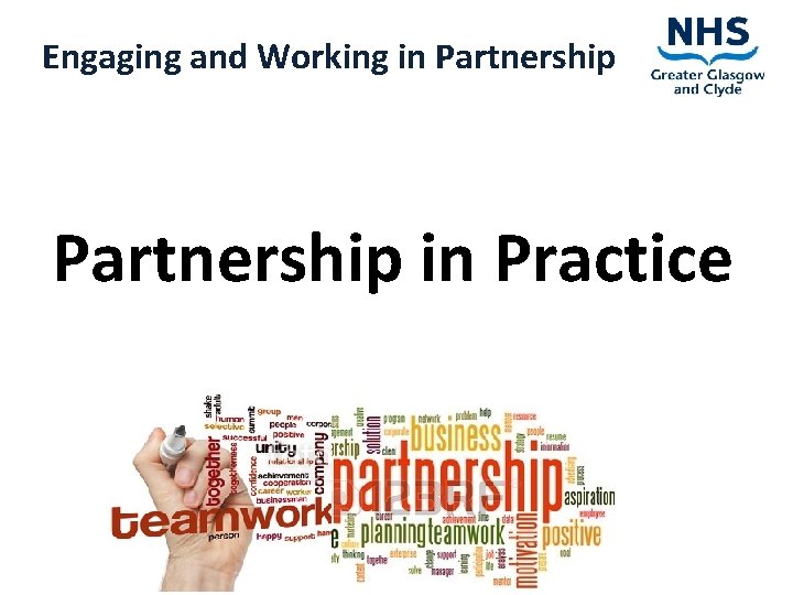 Engaging and Working in Partnership in Practice 