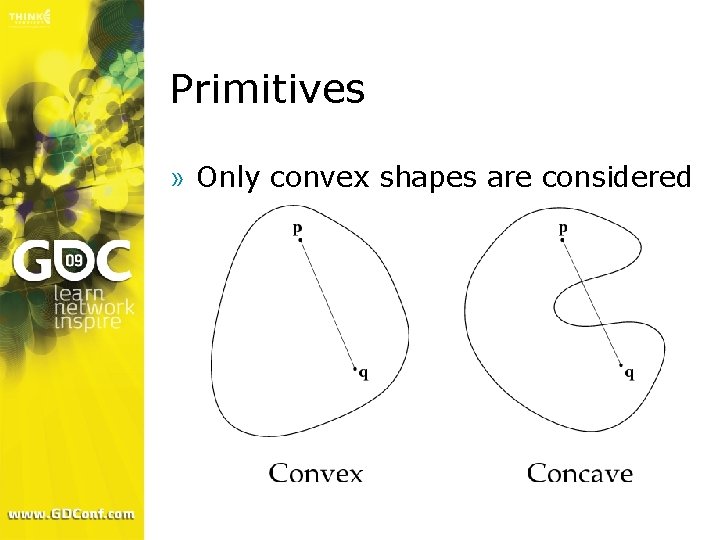 Primitives » Only convex shapes are considered 