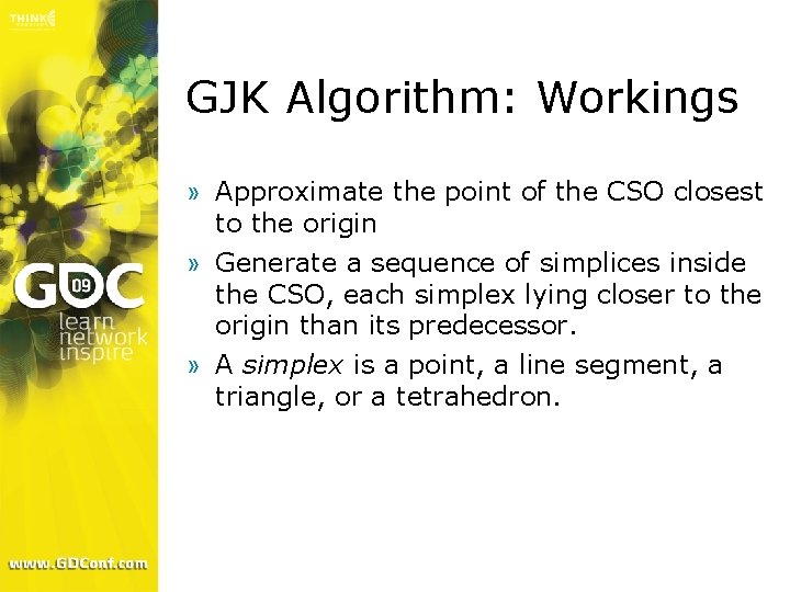 GJK Algorithm: Workings » Approximate the point of the CSO closest to the origin