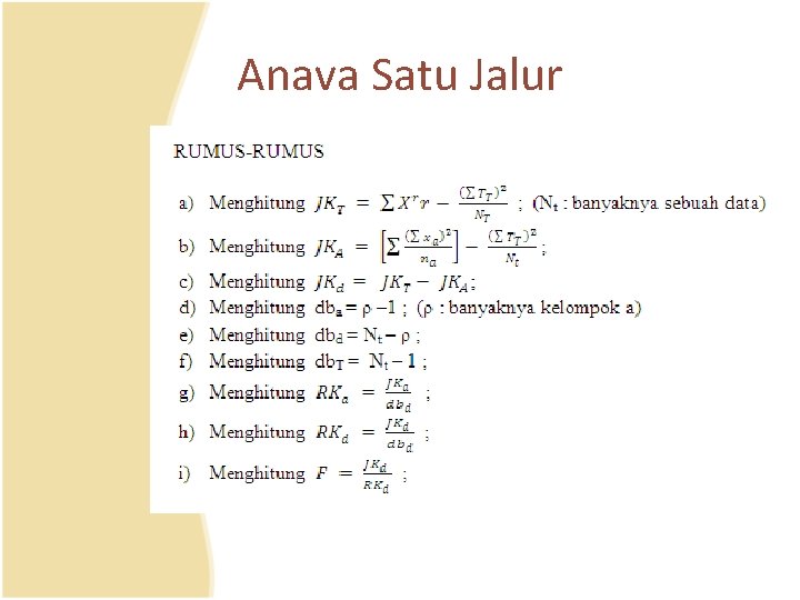 Anava Satu Jalur 