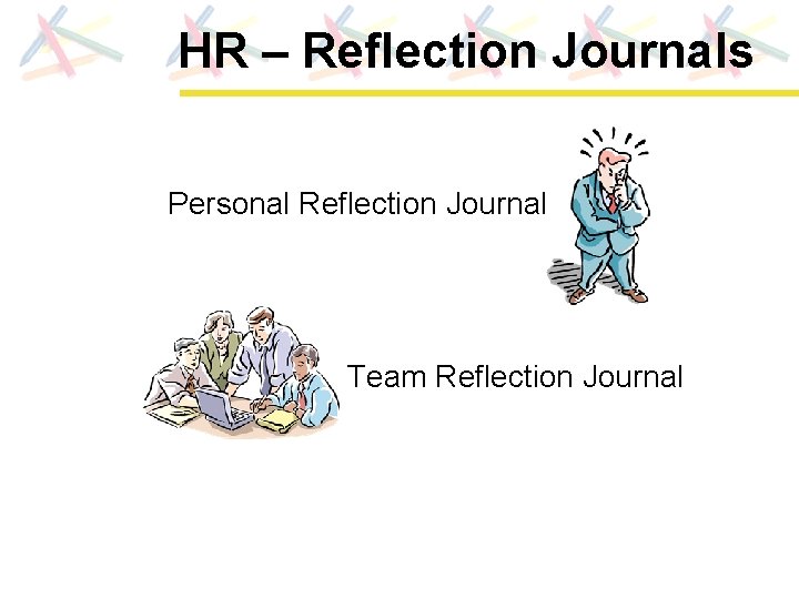 HR – Reflection Journals Personal Reflection Journal Team Reflection Journal 