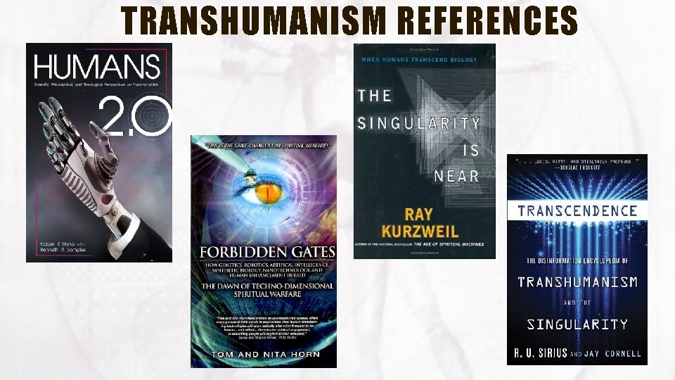 TRANSHUMANISM REFERENCES 