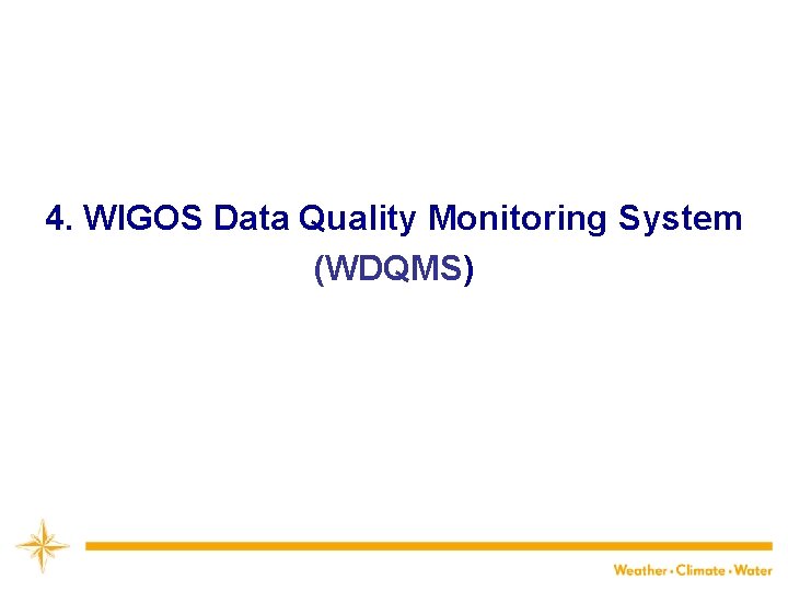 4. WIGOS Data Quality Monitoring System (WDQMS) 20 