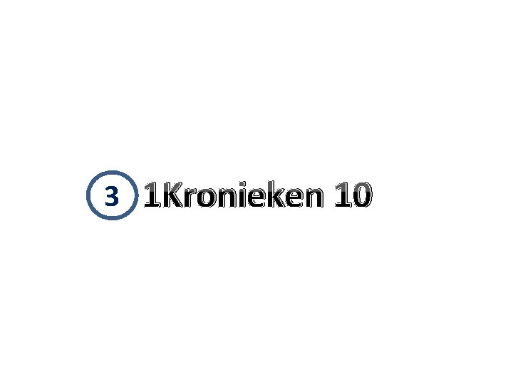 3 1 Kronieken 10 