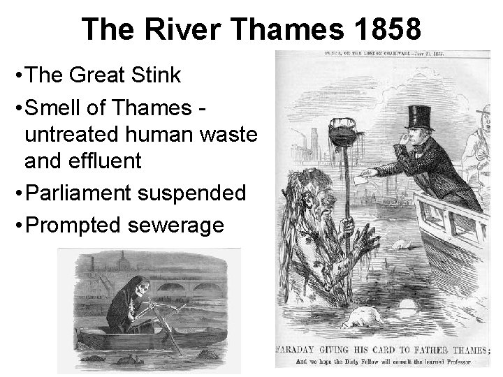 The River Thames 1858 • The Great Stink • Smell of Thames untreated human