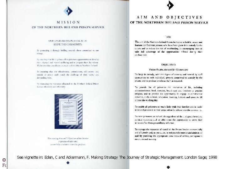 See vignette in: Eden, C and Ackermann, F. Making Strategy The Journey of Strategic See vignette in: Eden, C and Ackermann, F. Making Strategy The Journey of Strategic