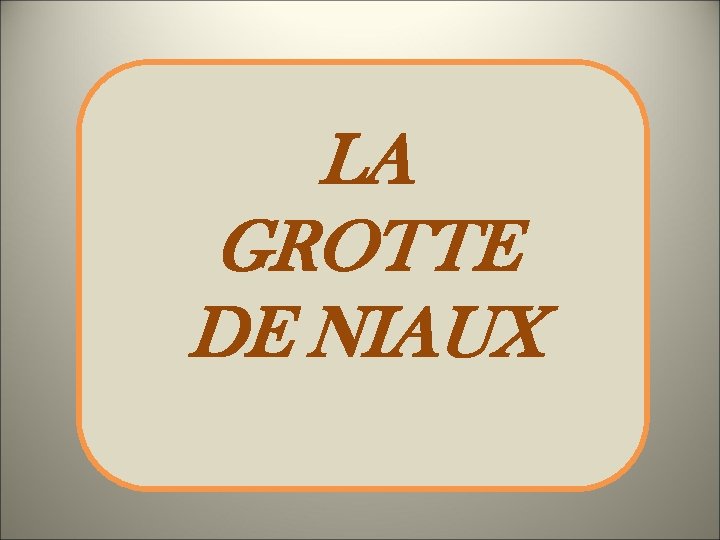 LA GROTTE DE NIAUX 