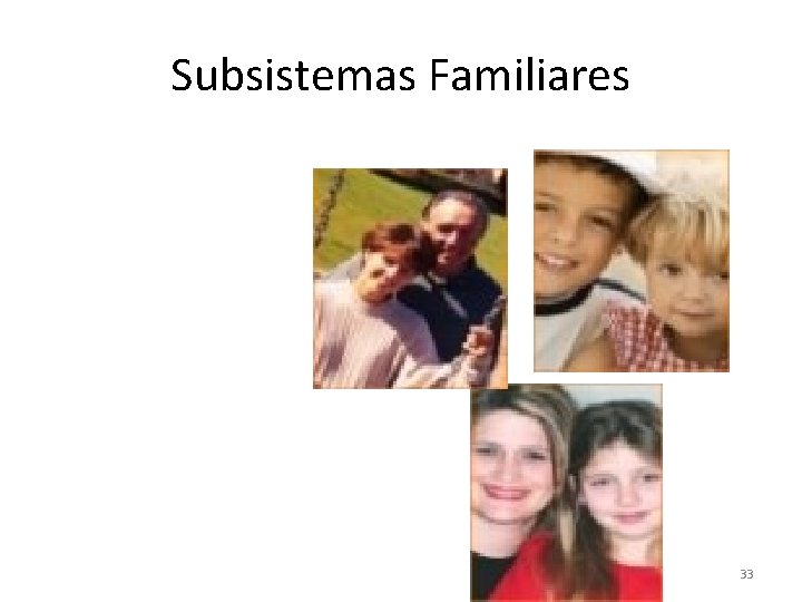 Subsistemas Familiares 33 