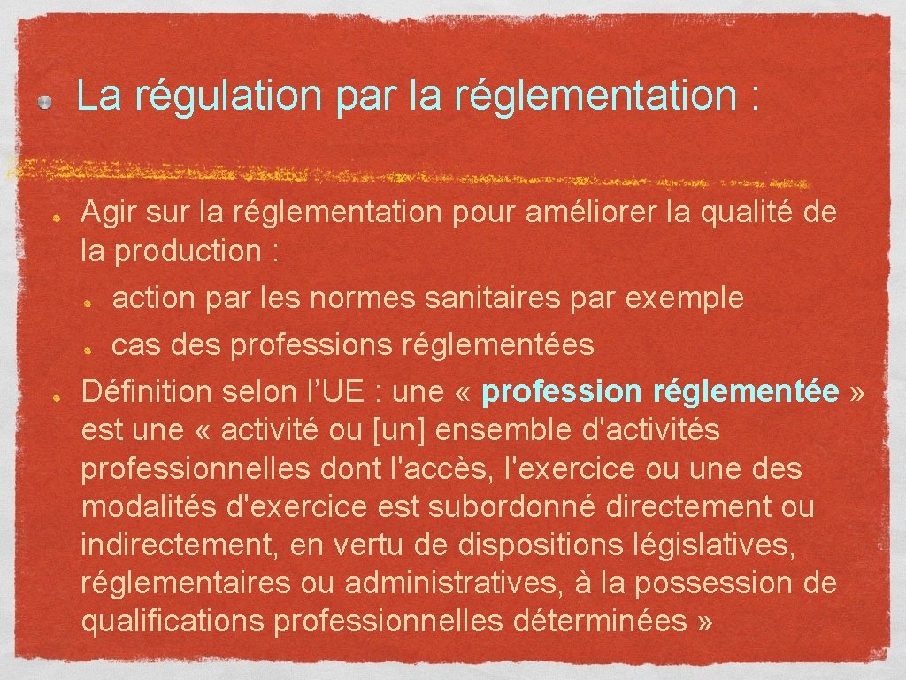 La régulation par la réglementation : Agir sur la réglementation pour améliorer la qualité