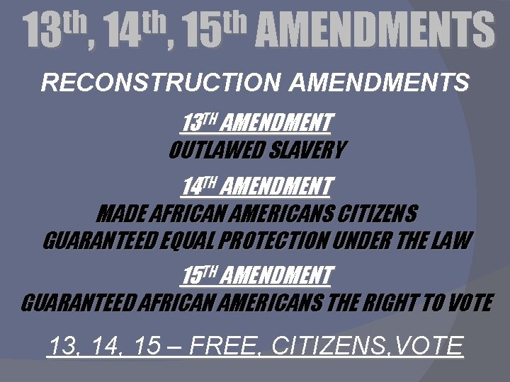 Segregation and Discrimination th th th 13 14